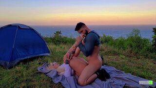 Camp counselors go wild in a steamy outdoor sex romp with raw dogging