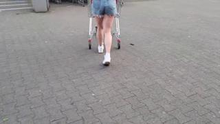 Blonde's outdoor anal👌 freakout in public, amateur's juicy butt🍑 gets pounded hard