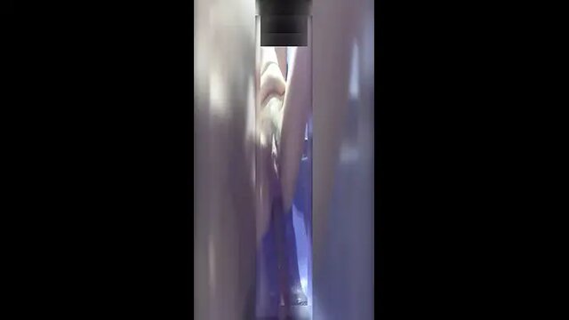 Babe enjoys her asshole fucked and pussy filled with huge dildo in the shower