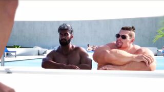 California Pool Party with Steamy 3D GangBang and Anal👌 Delights