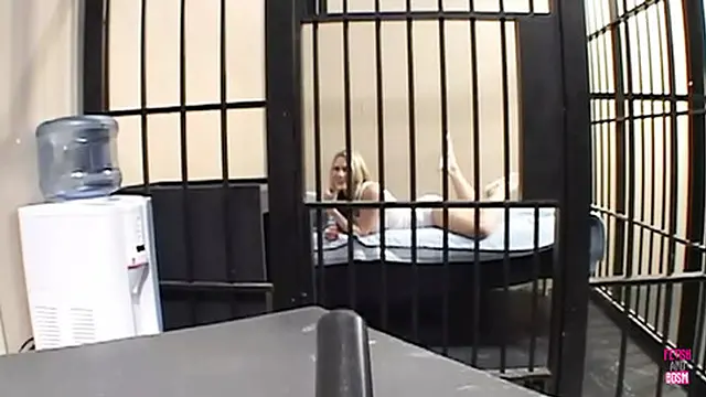 Blonde beauty pleases him with a blowjob then enjoys anal👌 on the bed