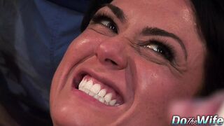 Cuckolding wife Mahina Zaltana's tight anus takes brutal anal👌 pounding and brutal gaping