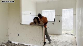 I got brutally ravaged on construction site by rugged laborer during solo sex session - ass🍑 destruction