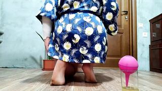 Mom-in-law's juicy behind gets licked before a nasty anal👌 invasion