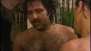 Slutty brunette devours three massive cocks, indulging in her own lewd desires