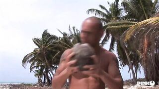 Oil-soaked beasts ravage Caty Campbell's succulent shorebound ass🍑 and wet snatch