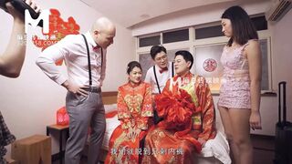 Raunchy wedding reception with Liang Yun Fei, explicit oral😜 sex and lustful passion
