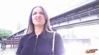Crystal Richi gets brutally drilled by German Scout's BBC in this raunchy pickup casting