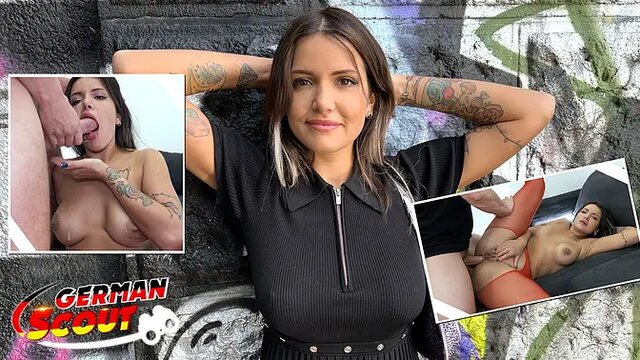 German Scout picks up giant ass teen for first anal