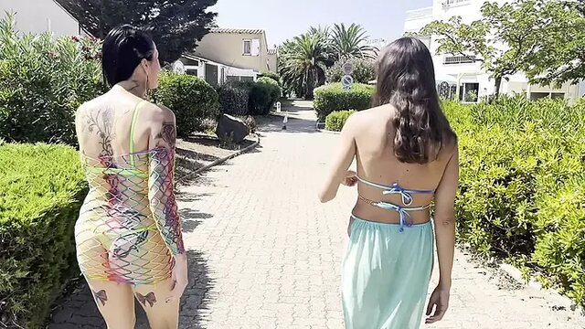 Adeline Lafouine double-fists our asses in wild lesbian anal session