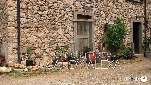 Candy Alexa walks in the country with biggest cock