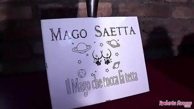 Magic trick makes girl's pants fall off, she sucks cock in surprise