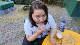 Swallow My Raw Asshole Cum & Piss Frenzy Public Showdown