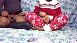 Raw, sweaty, XXX, hardcore sex between an older mom and dad in their bedroom