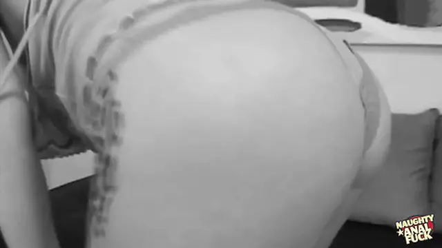 Blonde Shemale Tied Up and Fucked by a Pack of Guys on a Leash