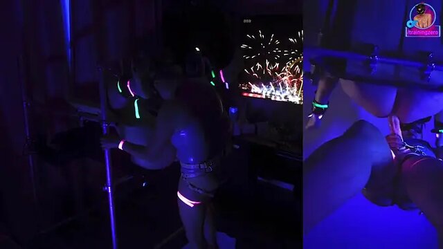 Real amateur wife dominated in femdom anal pegging