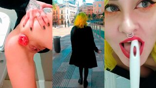 Guzzling golden showers along city streets and slumming public bathrooms