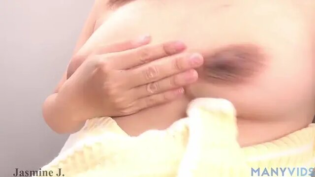 Cute Asian Girl Masturbates with Glass Dildo and Rose Buttplug