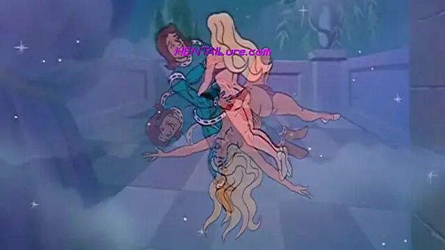 Classic cartoon mom with big tits enjoys creampied