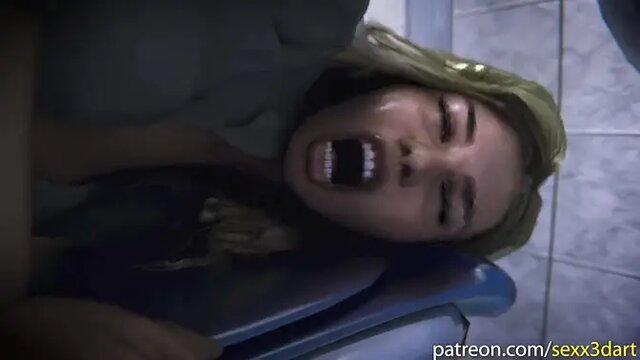 Big Ass MILF Teacher Gets Anal Fucked in the Bathroom