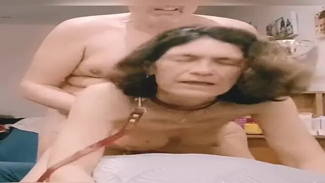 Cuckolded hubby watches as his submissive MILF wife enjoys rough anal punishment