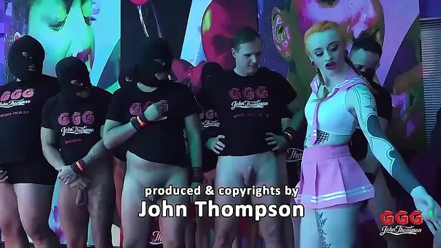 German piss party with gang bang and happy ending