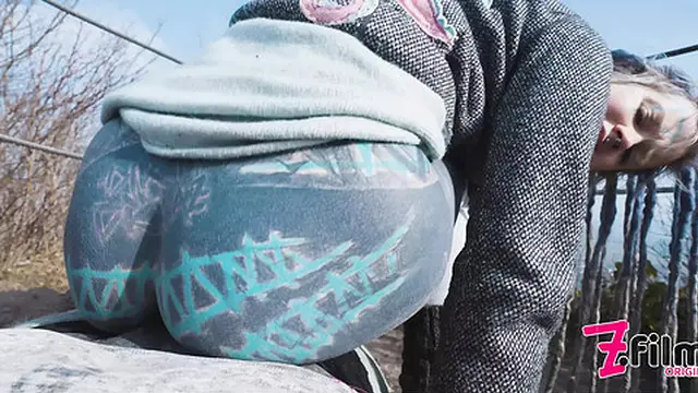 Tattooed Pair Enjoy Wild Anal👌 Sex in a Ruined Public Space