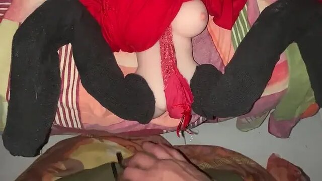 Big cock stretches tight pussy