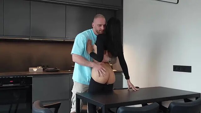 Slutty teen girlfriend gets hard fucked in her apartment