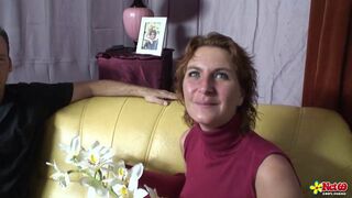 Golden granny's juicy butt🍑 gets pounded by a fat cock🍆, drenched in cum