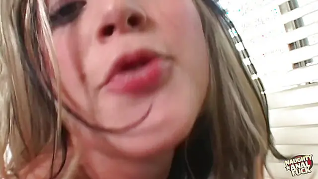 Two cocks ravaging a hungry tart′s mouth &mdash;  throat & body with epic cumshot