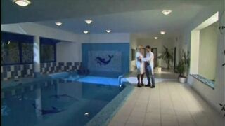 Doctor and Nurse Work Overtime Fucking in the Pool