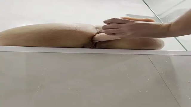 Mature MILF Kisasupeerr gets hard anal fuck with huge dildo