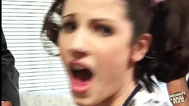 Two Guys and a Cute Brunette Share an Intimate &mdash;  Explicit Encounter