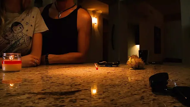 Teen Blonde Nicole Ray Sinks Into Her Handsome Boyfriend′s Pleasure