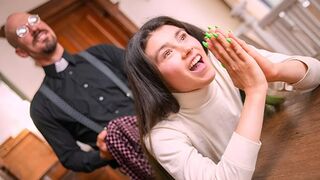 I’m still a virgin —  Father —  but not in my mouth! Tony The D & Ella June for DamnTight