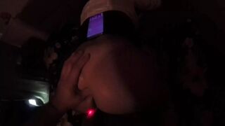 Slut used as female electronic toy for her Master
