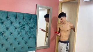 My horny stepsister comes into my room for me to fuck her and cum in her pussy