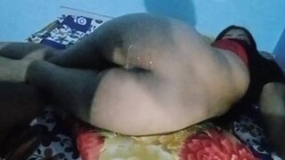 Indian girl fucks ass alone at night with her brother-in-law 