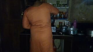Unsatisfied aunty called me her home when she was cooking in the kichen i fucked her ass hard