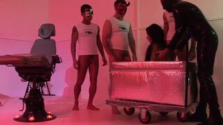 Gangbang sex with Lisa Rose a slut gets all her holes filled