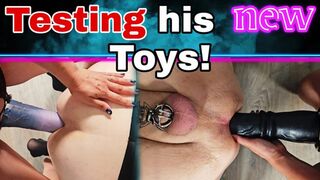 Training Zero Anal Pegging Marathon! Testing Zero's Huge New Toys! Strap on Bondage BDSM Slave Real Homemade Amateur MILF