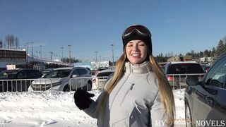 Hubby and wife tempt ski instructor into a dirty threesome