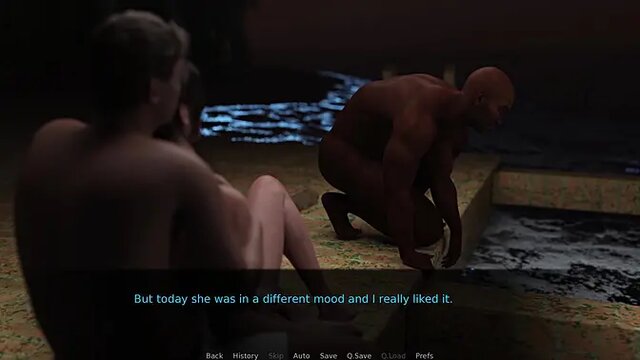 Playful cheating wife gets BBC and anal in 3D