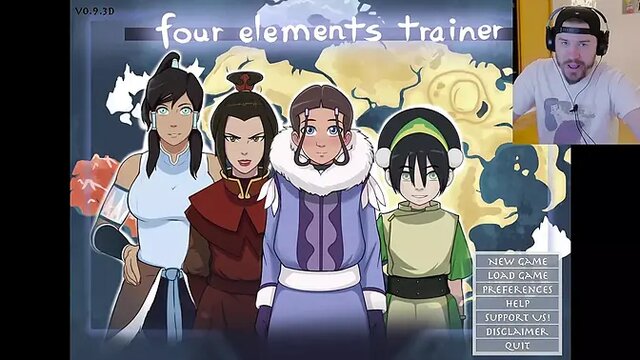 Adult cartoon trainer teaches wrong way to waterbend with strap-on dildo