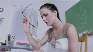 Math Sucks —  But Her Body Speaks Volumes