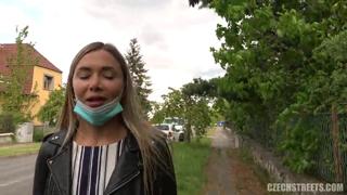 Raw German Beef Fucks Chick on Prague Pedestrian Lane Like Hottie Whore in Auto