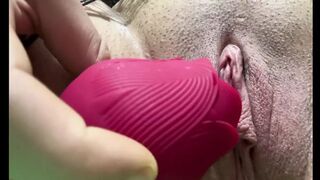 Playing with my anal toy