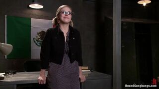 Poor Little American Girl Trapped in Mexico First Gangbang and DP Ever!!!!!!