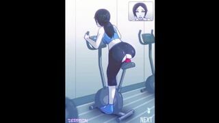 Hentai Female cum on bycicle bike